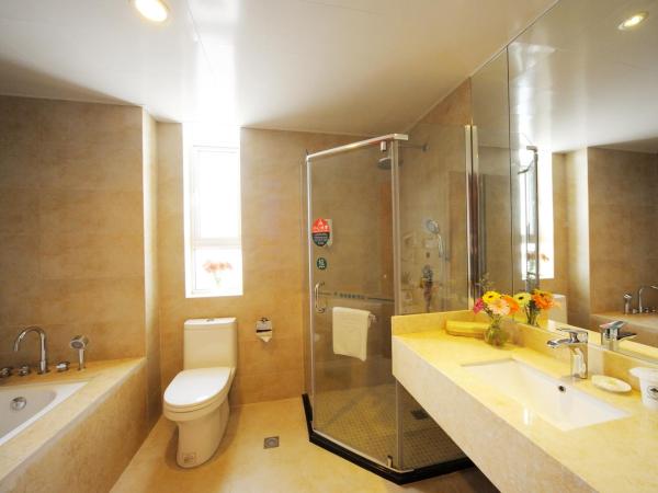 Greentree Inn Shanghai West Huaxia Road Metro Station Express Hotel : photo 4 de la chambre chambre lit queen-size affaires pour citoyens de chine continentale