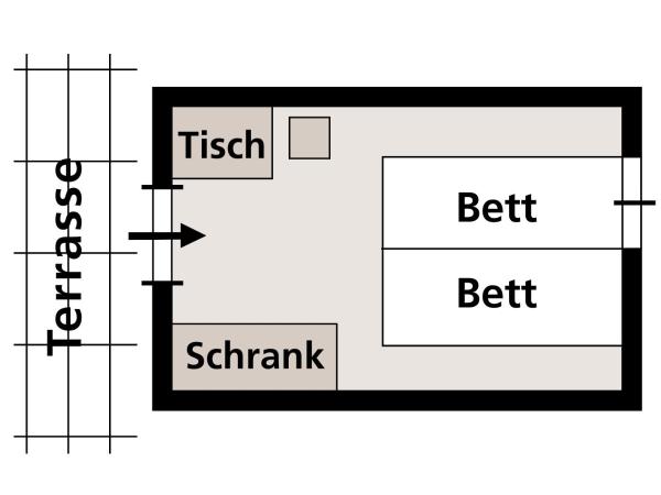 Feriendorf zum störrischen Esel : photo 5 de la chambre cottage