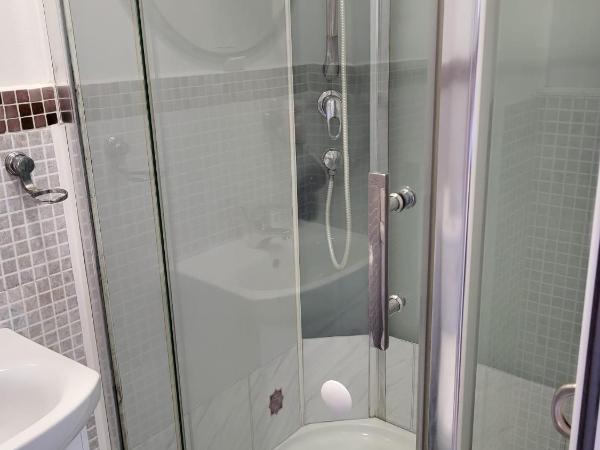 Pension Haus Baron 1 Neckarau : photo 5 de la chambre chambre quadruple avec salle de bains privative