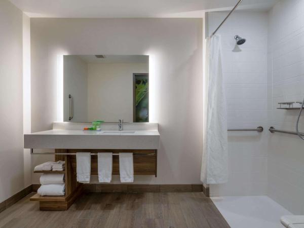 Wyndham Garden Orlando Airport - Free Airport Shuttle : photo 8 de la chambre chambre lit king-size pour personnes à mobilité réduite avec douche accessible en fauteuil roulant - non-fumeurs