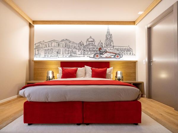 NEW OPENING 2022 - Los Lorentes Hotel Bern City : photo 8 de la chambre chambre lit queen-size avec kitchenette - vue sur cour