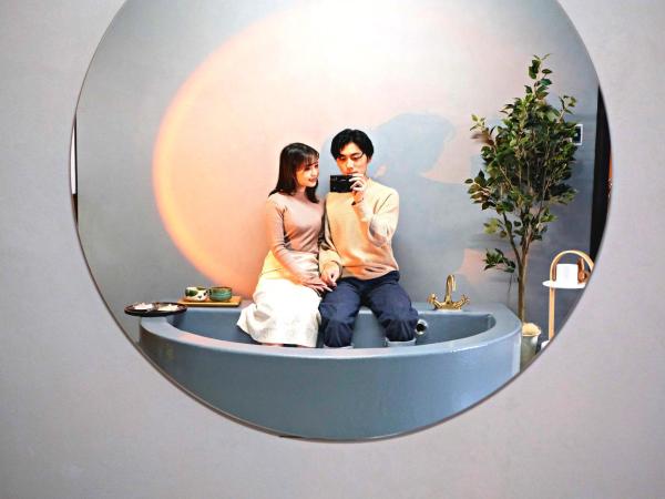 Nazuna Kyoto Nijo-jo : photo 10 de la chambre suite (59 m²) avec baignoire extérieure - réservée aux adultes