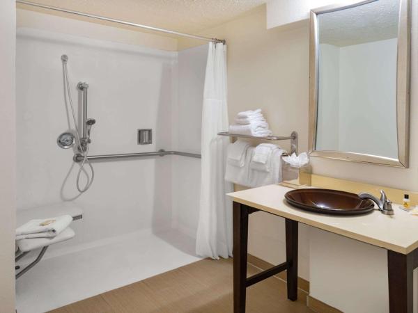 Wyndham Sacramento : photo 3 de la chambre chambre 1 lit double avec douche accessible en fauteuil roulant - adaptée aux personnes à mobilité réduite - non-fumeurs