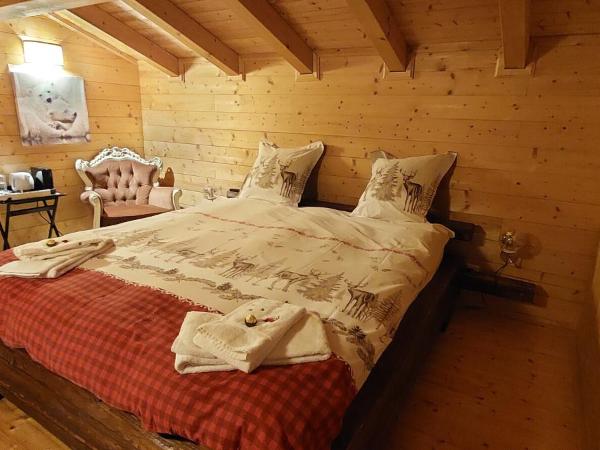 Chambre d'hôtes L'ours Bleu : photo 4 de la chambre chambre lit king-size avec baignoire spa