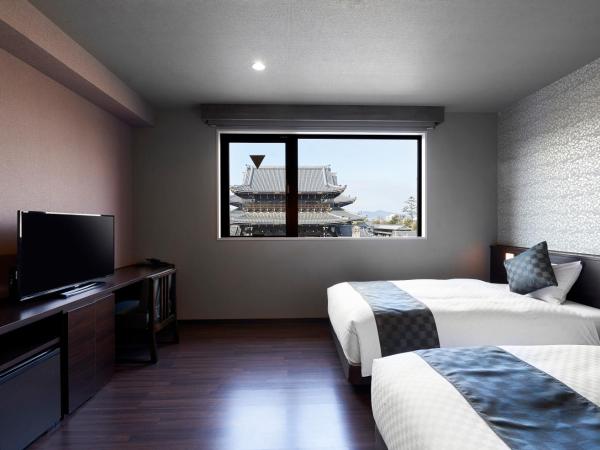 Hotel Kuu Kyoto : photo 2 de la chambre chambre lits jumeaux de luxe avec vue sur le temple