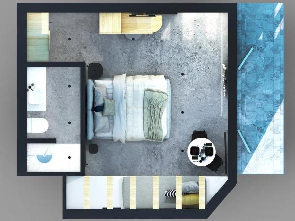 A Hotel Mykonos : photo 10 de la chambre suite junior