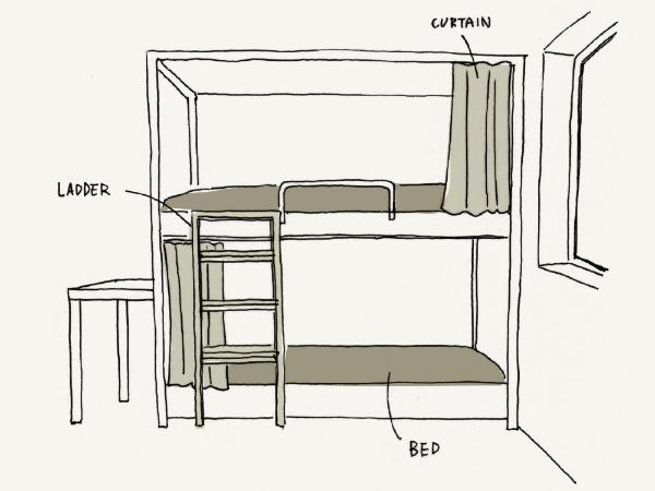 Piece Hostel Kyoto : photo 5 de la chambre lits superposés en dortoir mixte (18 adultes)