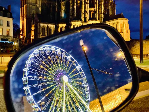 Chambre d'hôtes de Verdigné Piscine chauffée Parking Wifi : photo 6 de la chambre chambre supérieure lit queen-size