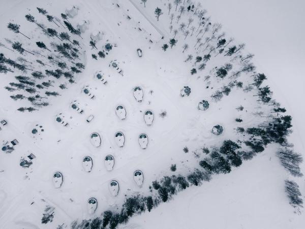 Apukka Resort : photo 5 de la chambre cabine aurora lit queen-size