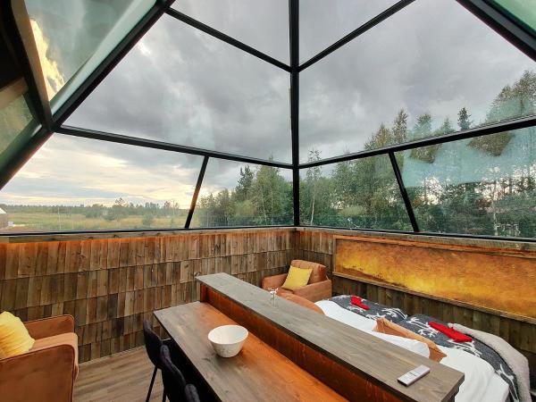 Aurora Pyramid Glass Igloos : photo 4 de la chambre chambre deluxe double ou lits jumeaux