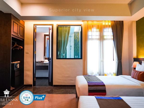 Smile Lanna Hotel : photo 2 de la chambre chambre double ou lits jumeaux supérieure avec vue sur ville