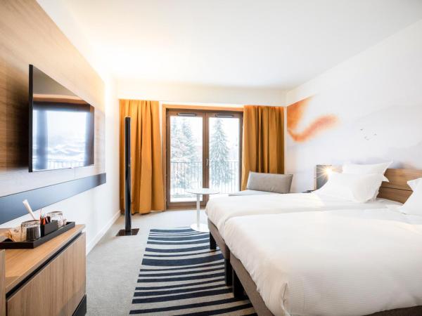 Novotel Megève Mont-Blanc : photo 3 de la chambre chambre lits jumeaux classique avec canapé-lit