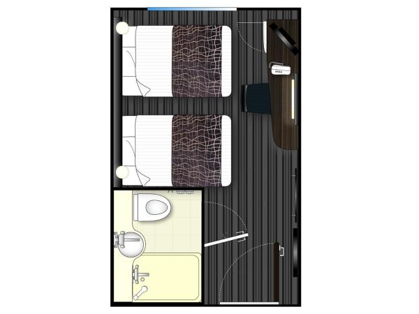 APA Hotel & Resort Tokyo Bay Shiomi : photo 4 de la chambre chambre lits jumeaux - non-fumeurs