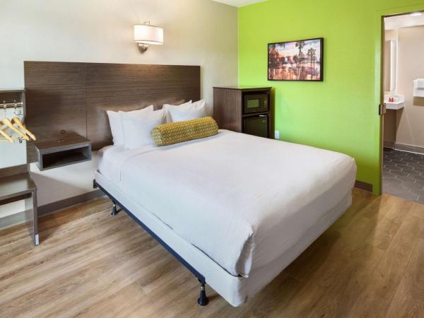 SureStay Hotel by Best Western San Diego Pacific Beach : photo 1 de la chambre chambre lit queen-size avec douche accessible en fauteuil roulant