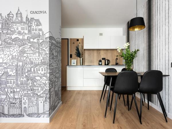 InPoint Apartments G13 near Old Town & Kazimierz : photo 4 de la chambre studio avec balcon 