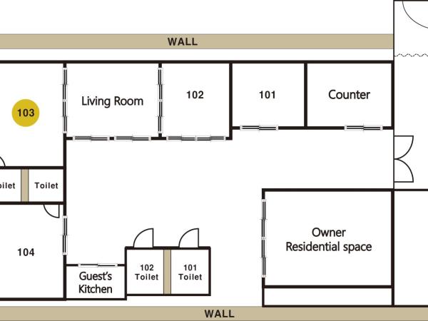 Hanok Guesthouse Suni : photo 7 de la chambre chambre double de style coréen avec salle de bains privative dans la chambre - 103