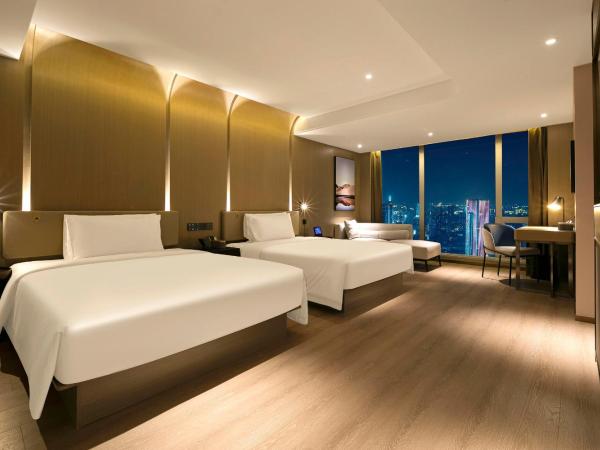Atour Hotel Wuhan Hankou Financial Center : photo 3 de la chambre chambre lits jumeaux de luxe - vue sur rivière