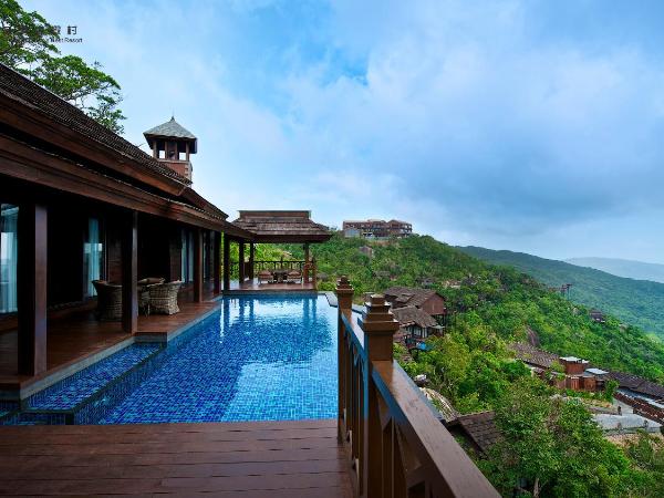 Yalong Bay Earthly Paradise Birds Nest Resort （Mountain Villas) : photo 1 de la chambre three-bedroom villa with private pool - genting cuckoo all sea view villa (only accommodate citizens of mainland china with a valid people's republic of china id card upon check-in)