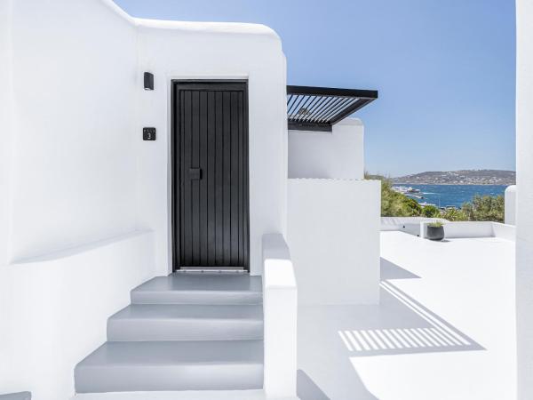 Tagoo Black Mykonos : photo 1 de la chambre hébergement double Économique avec piscine troglodyte privée