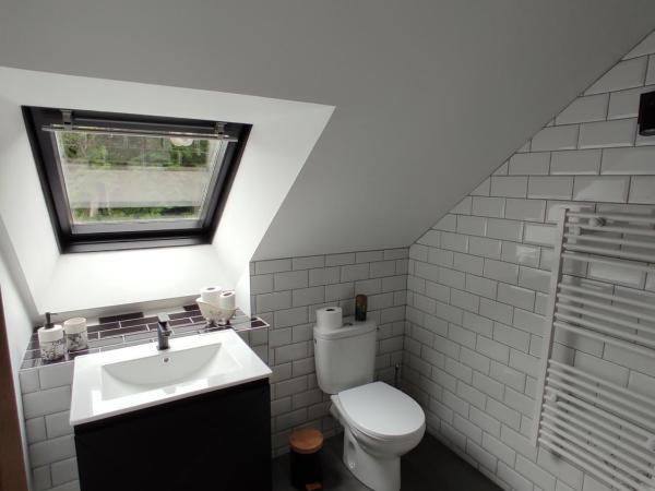 Aux Trois Palmiers : photo 4 de la chambre chambre familiale avec salle de bains privative