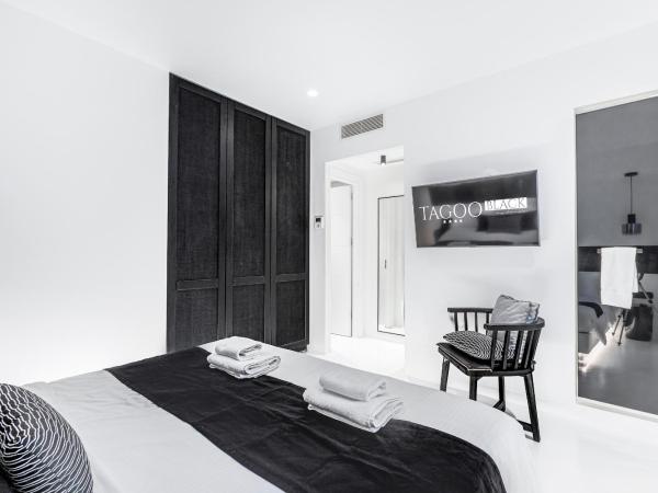 Tagoo Black Mykonos : photo 8 de la chambre suite premium avec 2 chambres et piscine privée