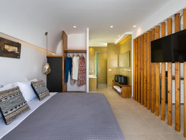 Alizea Villas & Suites : photo 1 de la chambre suite lit king-size avec baignoire spa