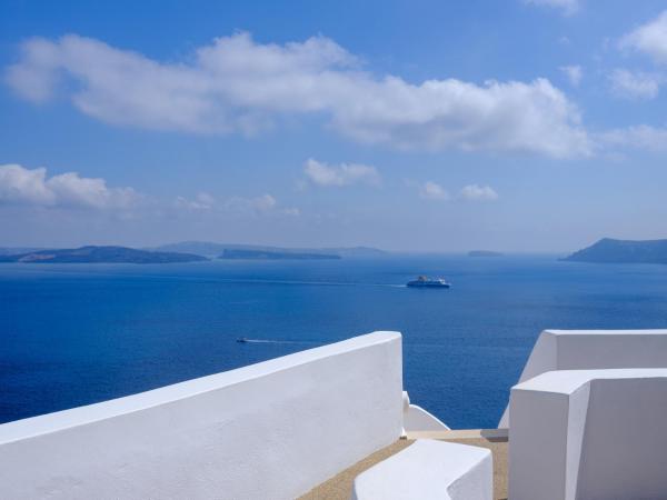 Strogili : photo 4 de la chambre maison troglodyte familiale - vue sur caldeira (2-4 adultes)