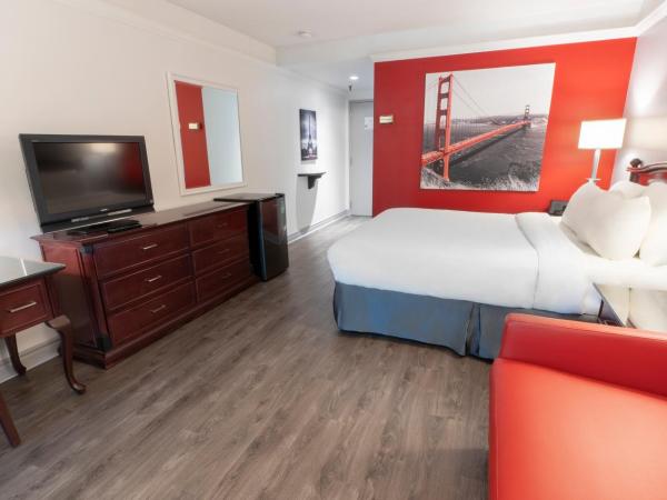 Hôtel Québec Inn : photo 4 de la chambre chambre lit queen-size traditionnelle avec terrasse intérieure côté jardin