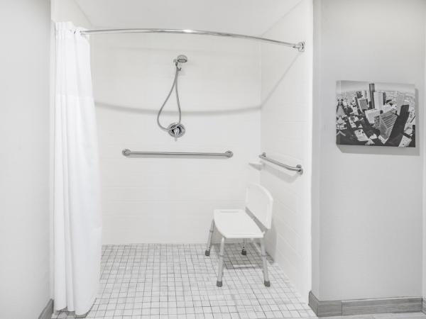 La Quinta by Wyndham Houston Southwest : photo 6 de la chambre chambre 1 lit double avec douche accessible en fauteuil roulant - adaptée aux personnes à mobilité réduite - non-fumeurs