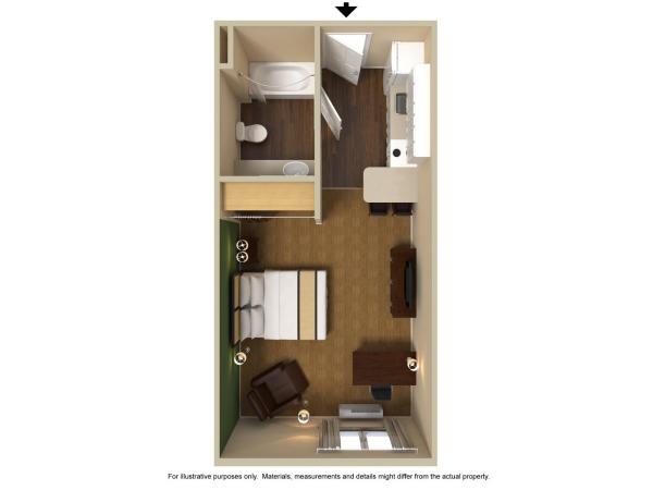 Extended Stay America Suites - Austin - Downtown - Town Lake : photo 7 de la chambre studio lit king-size - non-fumeurs