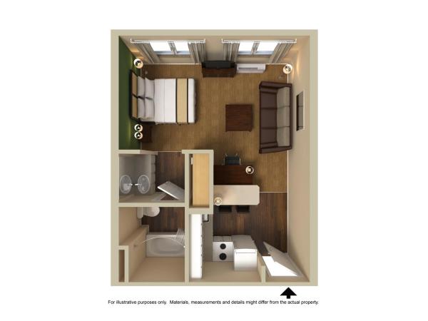 Extended Stay America Suites - Austin - Downtown - Town Lake : photo 8 de la chambre studio de luxe avec 1 lit king-size - non-fumeurs