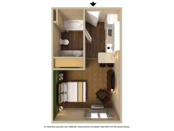 Extended Stay America Suites - Austin - Downtown - Town Lake : photo 7 de la chambre studio lit queen-size - non-fumeurs