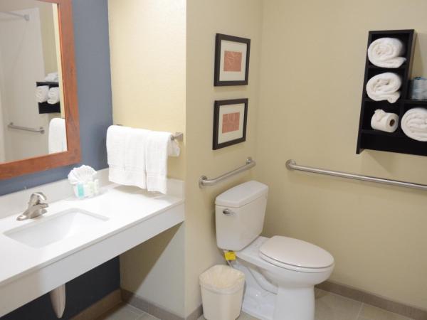 Comfort Suites Northwest - Cy - Fair : photo 3 de la chambre suite lit king-size avec canapé-lit accessible aux personnes à mobilité réduite - non-fumeurs