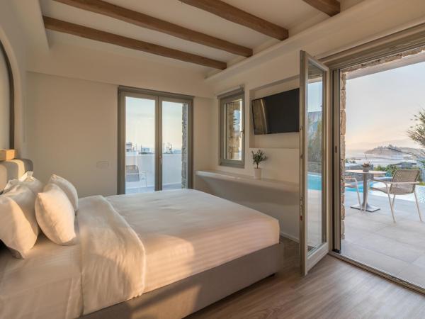 Arocaria Mykonos : photo 1 de la chambre suite lit king-size - vue sur mer