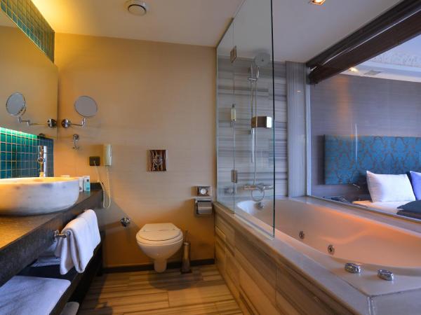 Pera Tulip Hotel & Spa - Taksim Pera City Center : photo 2 de la chambre chambre double exécutive avec baignoire et balcon