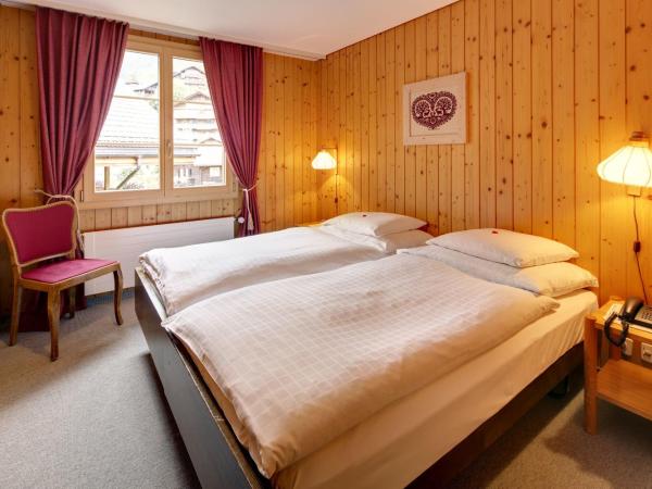 Hotel Alpenrose Wengen - bringing together tradition and modern comfort : photo 3 de la chambre appartement quadruple - vue sur montagne