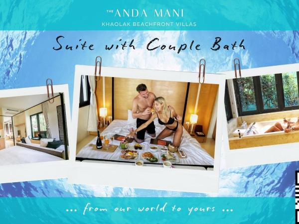 The Anda Mani Khaolak Beachfront Villas : photo 2 de la chambre suite avec baignoire spa