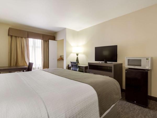 SureStay Plus Hotel by Best Western Houston Medical Center : photo 2 de la chambre chambre lit king-size avec douche accessible en fauteuil roulant - adaptée aux personnes à mobilité réduite