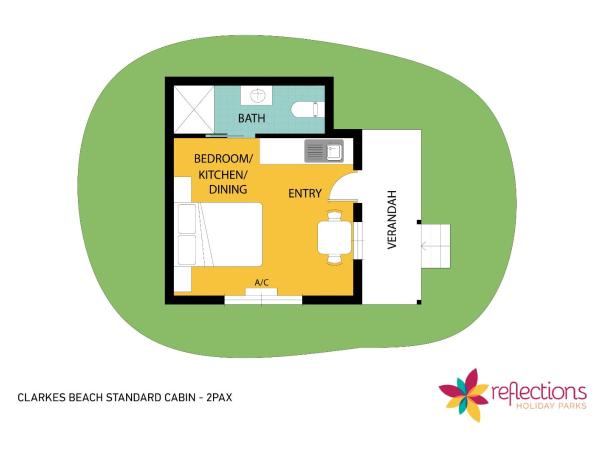 Reflections Byron Bay - Holiday Park : photo 7 de la chambre cabane standard (2 personnes)