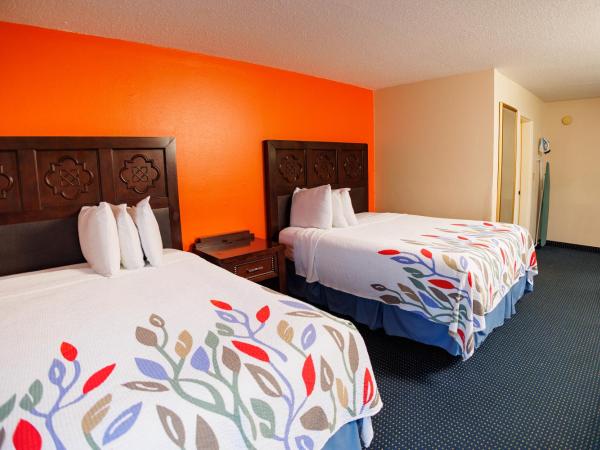 Garnet Inn & Suites, Orlando : photo 2 de la chambre family suite with two beds with garden/pool view