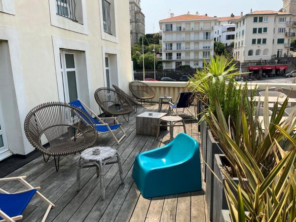 Hôtel Les Baigneuses de Biarritz : photo 3 de la chambre chambre double avec terrasse