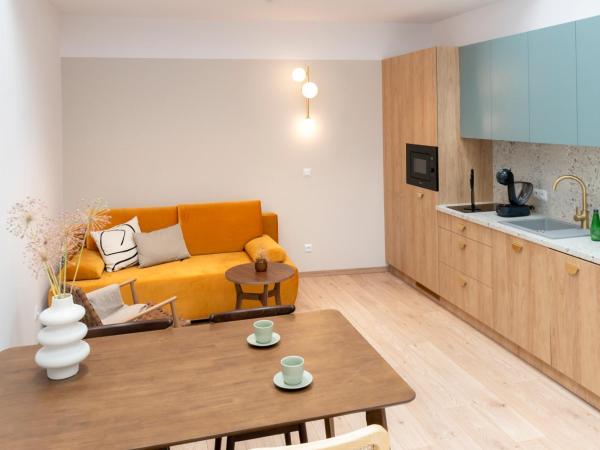 Monciak55 Sopot Apartments : photo 6 de la chambre studio avec canapé-lit