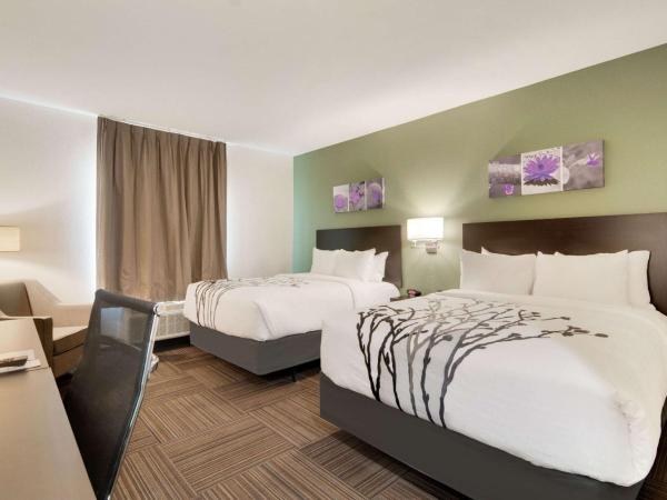 Sleep Inn Dallas Northwest - Irving : photo 3 de la chambre chambre quadruple avec 2 lits queen-size et baignoire - accessible aux personnes à mobilité réduite - non-fumeurs