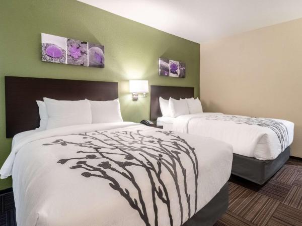 Sleep Inn Dallas Northwest - Irving : photo 5 de la chambre chambre quadruple avec 2 lits queen-size et baignoire - accessible aux personnes à mobilité réduite - non-fumeurs