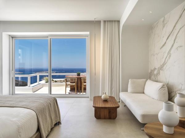 Lovia Mykonos : photo 6 de la chambre suite lovia avec piscine privée - vue sur mer