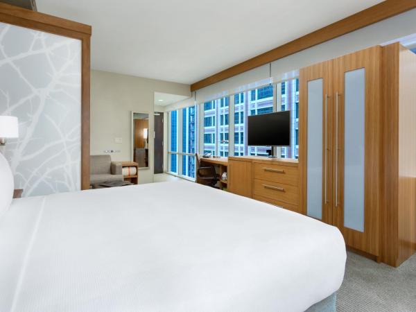 Hyatt Place Chicago/Downtown - The Loop : photo 6 de la chambre chambre d'angle lit king-size avec canapé-lit et vue