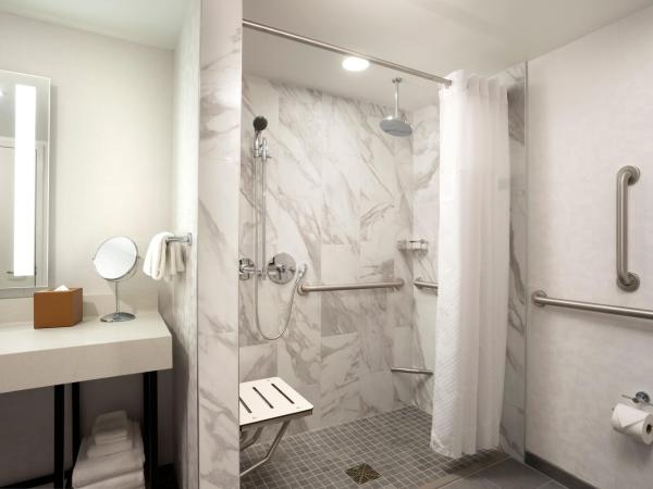 Hyatt Regency San Antonio Riverwalk : photo 3 de la chambre chambre lit king-size pour personnes à mobilité réduite avec douche accessible aux personnes à mobilité réduite