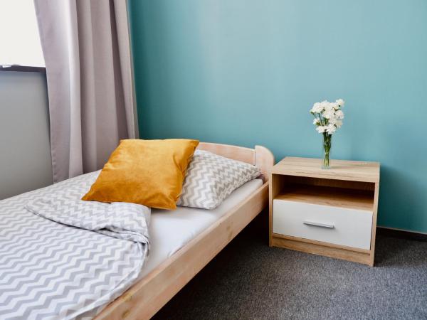Moon Hostel Gdańsk : photo 5 de la chambre chambre lits jumeaux avec salle de bains