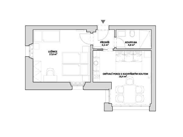 Vila Jáchymov : photo 5 de la chambre appartement 1 chambre