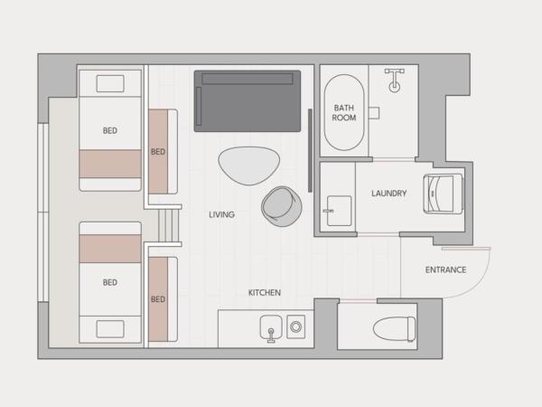 fav HIROSHIMA STADIUM : photo 4 de la chambre studio deluxe